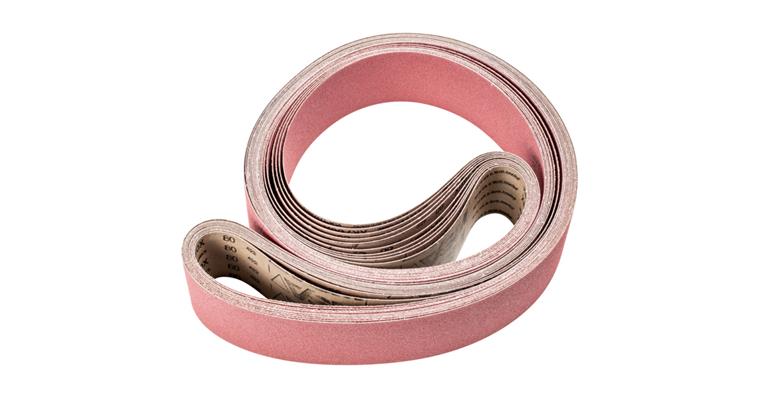 1001440395 ceramic grain abrasive belt BA 75x2500mm CO80 maximum stock removal on steel