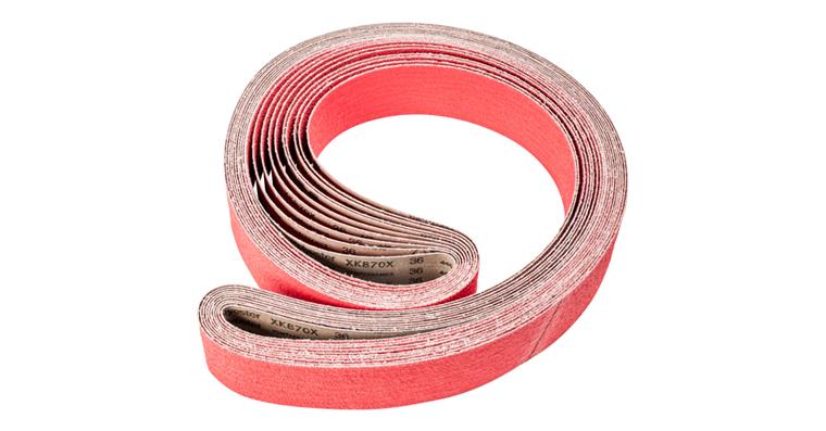 1001440397 ceramic grain abrasive belt BA 75x2500mm CO-COOL36 for grinding stainless steel