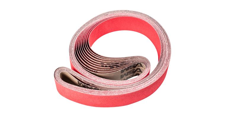 1001440400 ceramic grain abrasive belt BA 75x2500mm CO-COOL60 for grinding stainless steel