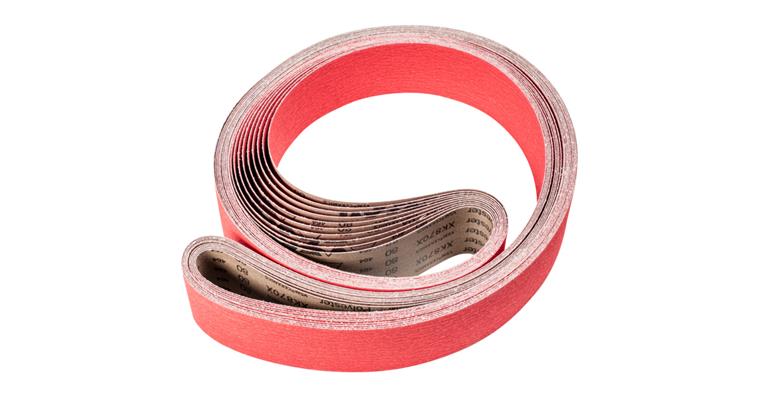 1001440401 ceramic grain abrasive belt BA 75x2500mm CO-COOL80 for grinding stainless steel