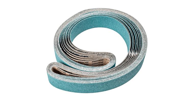 1001434746 zirconium abrasive belt BA 75x2500mm Z36 FORTE high stock removal with belt grinder
