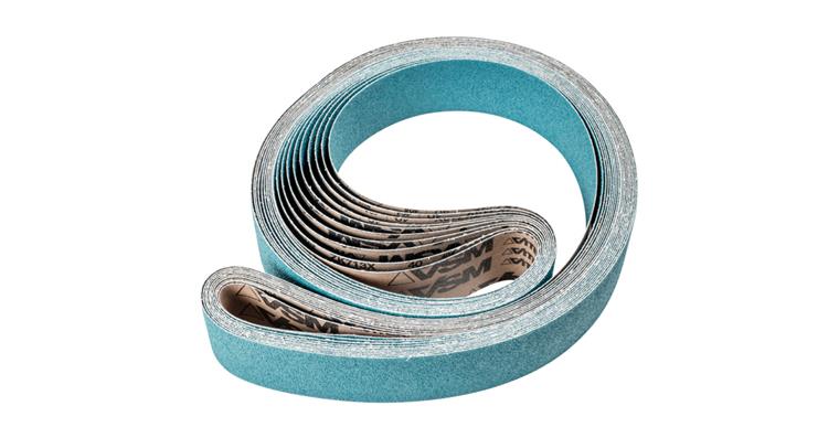 1001434520 zirconium abrasive belt BA 75x2500mm Z40 for high stock removal with belt grinder