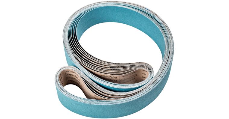 1001434522 zirconium abrasive belt BA 75x2500mm Z80 for high stock removal with belt grinder