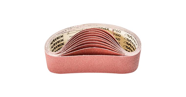 1001434467 corundum abrasive belt BA 75x533mm A60 universal application with belt sander