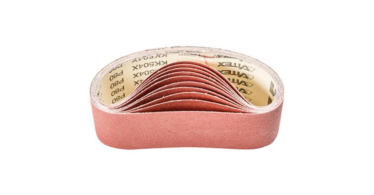 1001434469 corundum abrasive belt BA 75x533mm A80 universal application with belt sander