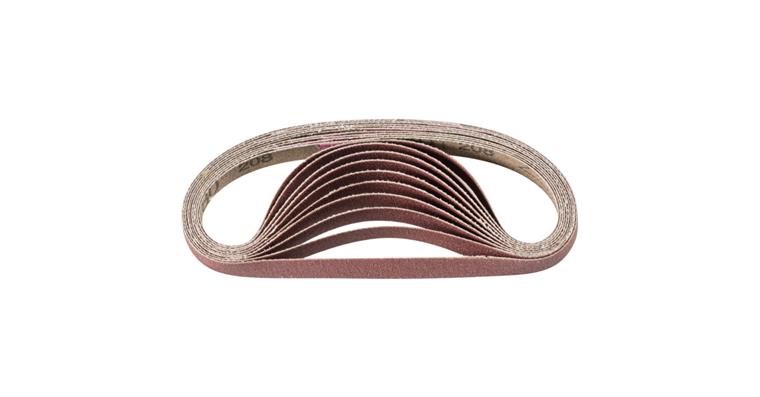 1001435437 corundum abrasive belt BA 9x305mm A180 universal application with belt sander