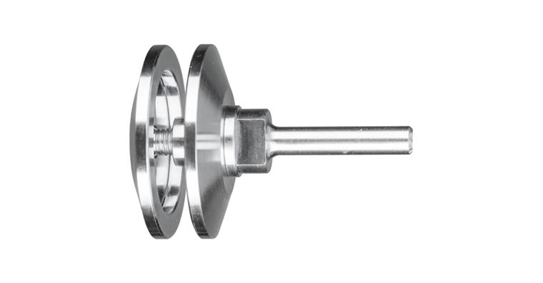 1001438636 tool holder BO for round brushes unknotted bore 12, 14 on 8mm shaft