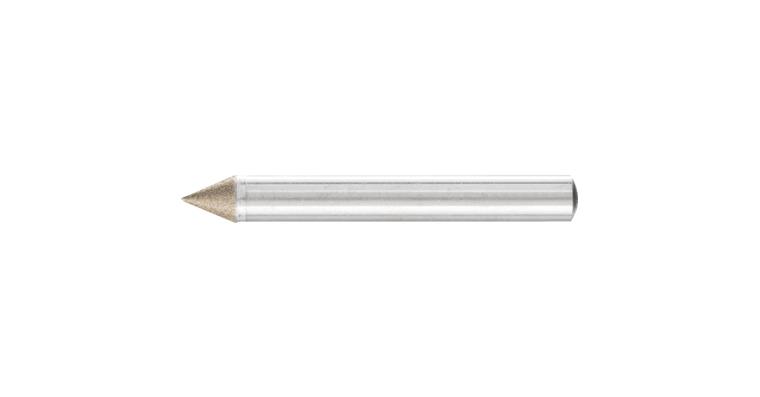 1001427649 CBN mounted point taper diameter 6x45 degrees shank 6 mm B64 fine