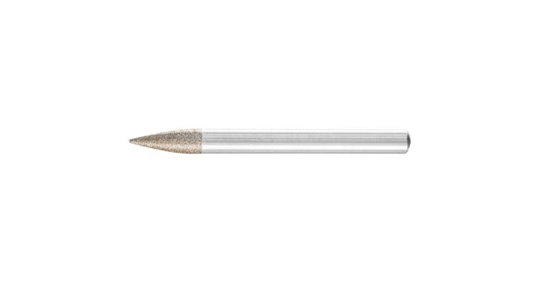 1001427647 CBN mounted point pointed arc diameter 6x18mm shank diameter 6mm B126