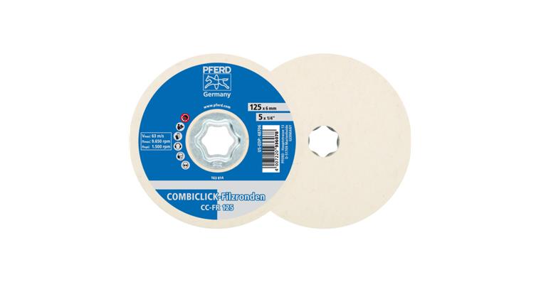 1001441846 COMBICLICK felt tips CC-FR diameter 125 mm for high-gloss polishing 2