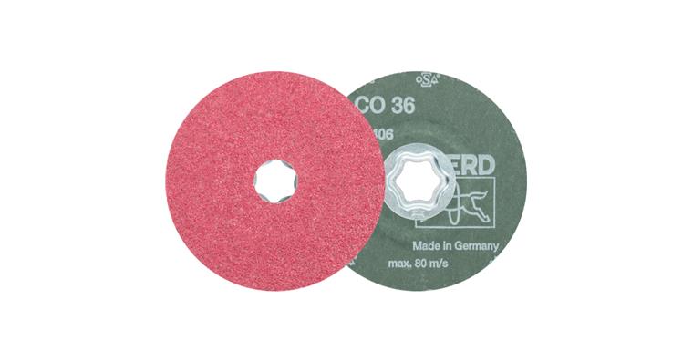 1001436219 COMBICLICK ceramic grain fiber disc diameter 115 mm CO36 high stock removal