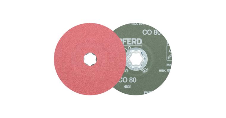1001436228 COMBICLICK ceramic grain fiber disc diameter 125 mm CO80 high stock removal