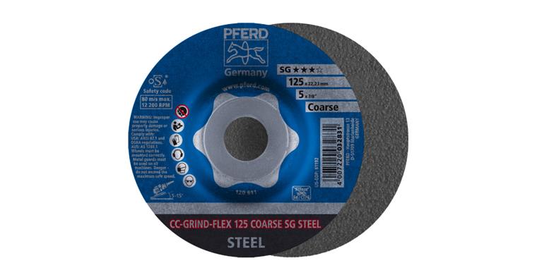 1001440629 CC-GRIND FLEX grinding wheel 125x22.23 mm COARSE performance line SG STEEL