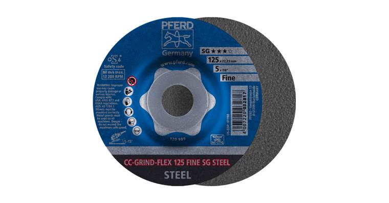 1001440624 CC-GRIND FLEX grinding wheel 125x22.23 mm FINE performance line SG STEEL