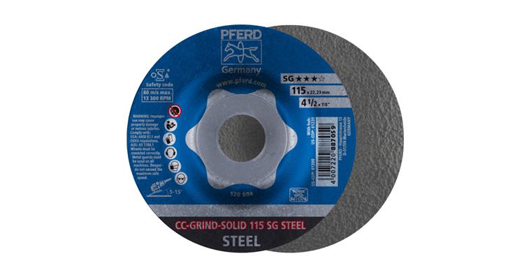 1001447735 CC-GRIND SOLID grinding wheel 115x22.23 mm COARSE line SG STEEL for steel