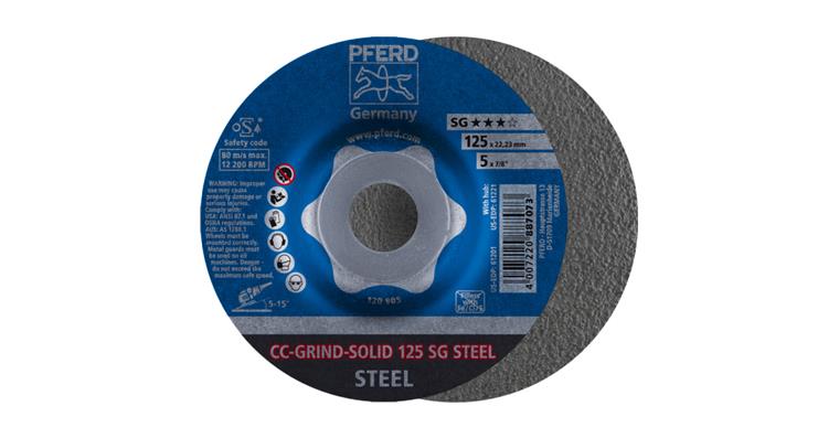 1044610102 CC-GRIND SOLID grinding wheel 125x22.23 mm COARSE line SG STEEL for steel