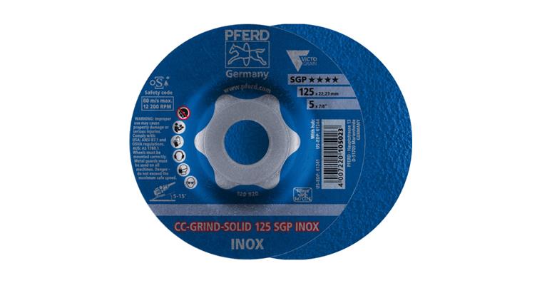 1044631105 CC-GRIND SOLID grinding wheel 125x22.23 mm COARSE line SGP INOX stainless steel