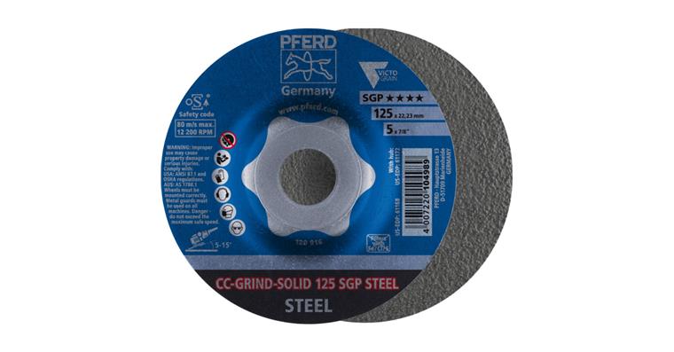 1044610105 CC-GRIND SOLID grinding wheel 125x22.23mm COARSE line SGP STEEL for steel