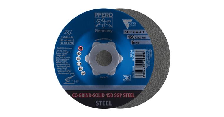 1001440625 CC-GRIND SOLID grinding wheel 150x22.23mm COARSE line SGP STEEL for steel