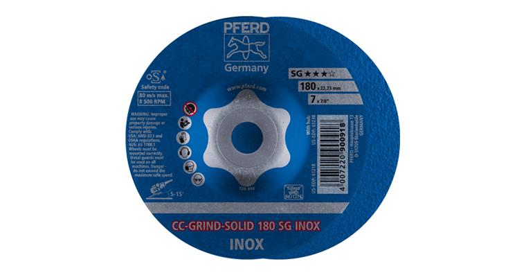 1044631103 CC-GRIND SOLID grinding wheel 180x22.23 mm COARSE line SG INOX stainless steel
