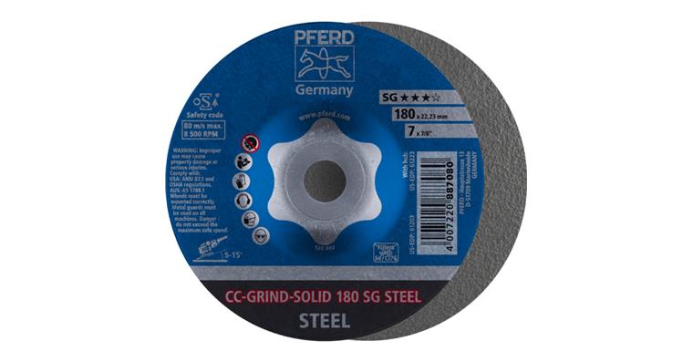 1001437241 CC-GRIND SOLID grinding wheel 180x22.23 mm COARSE line SG STEEL for steel