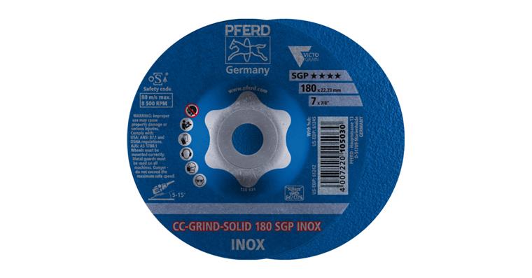 1001440640 CC-GRIND SOLID grinding wheel 180x22.23 mm COARSE line SGP INOX stainless steel