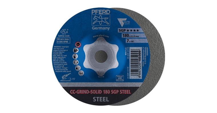 1001440626 CC-GRIND SOLID grinding wheel 180x22.23mm COARSE line SGP STEEL for steel
