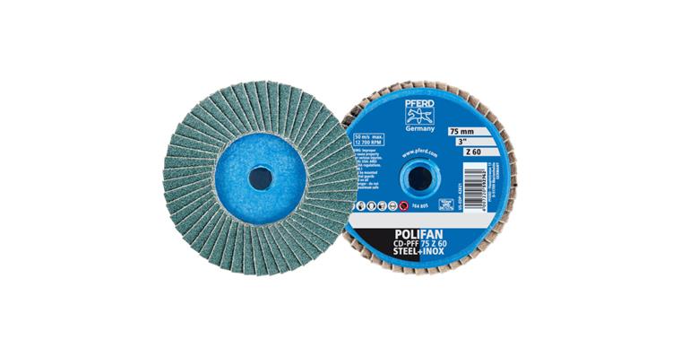 1043852202 COMBIDISC Zirkon Mini-POLIFAN CD diameter 75mm Z60 for hardened steel