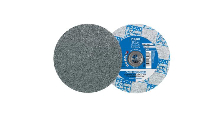 1043853412 COMBIDISC pressed fleece blank CD PNER 75mm medium hard SIC fine for finish