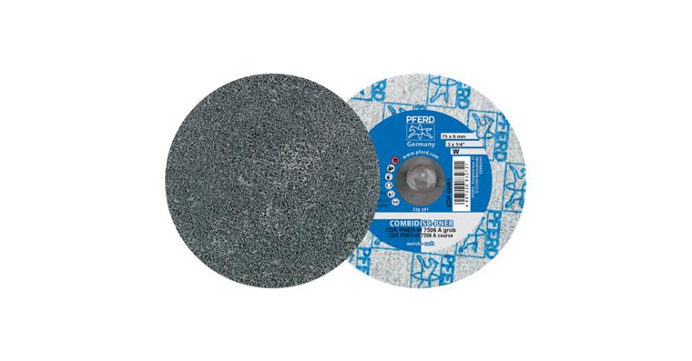 1001437015 COMBIDISC pressed fleece blank CDR PNER 75 mm Soft A Coarse for finish