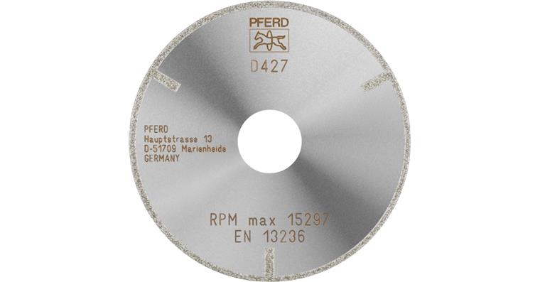 1001436870 diamond cutting blade D1A1R 100x2.0x22.23 mm D427 with protective segment for GRP