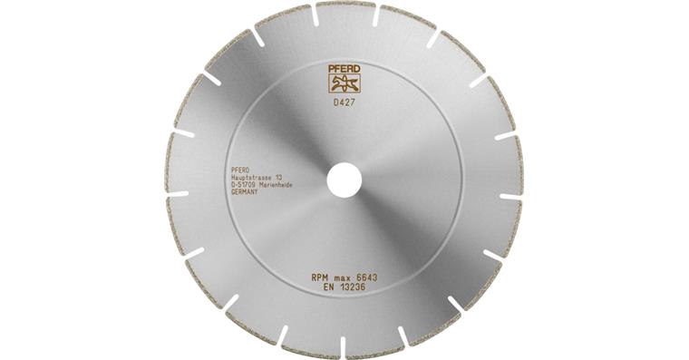 1001436876 diamond cutting blade D1A1R 230x2.5x22.23 mm D427 segmented for GRP CFRP