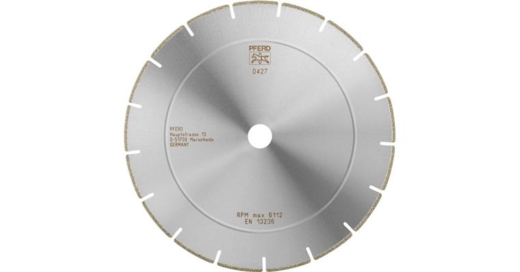 1001436877 diamond cutting blade D1A1R 250x2.5x22.23 mm D427 segmented for GRP CFRP