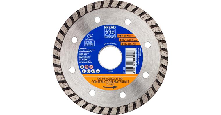 1001447020 diamond cutting blade DG 115x1.9x22.23 mm PSF for cutting stone concrete
