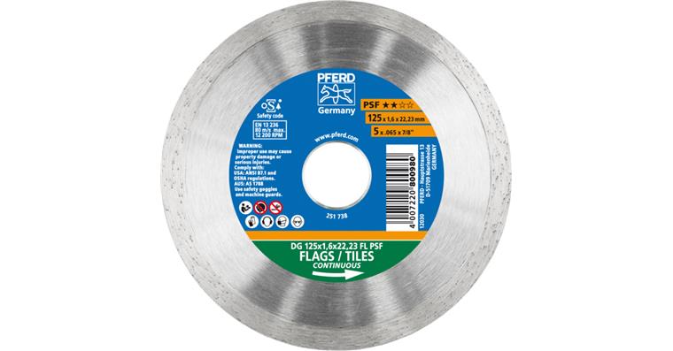 1001436844 diamond cutting blade DG FL 125x1.6x22.23 mm PSF version FL