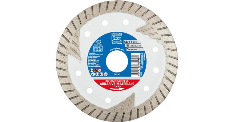 1001436846 diamond cutting blade DG 125x2.2x22.23 mm SG for cutting stone concrete