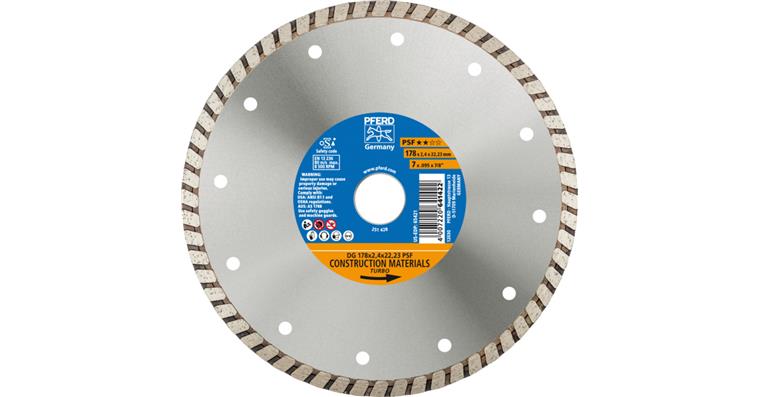 1001434218 diamond cutting blade DG 178x2.4x22.23 mm PSF for cutting stone concrete