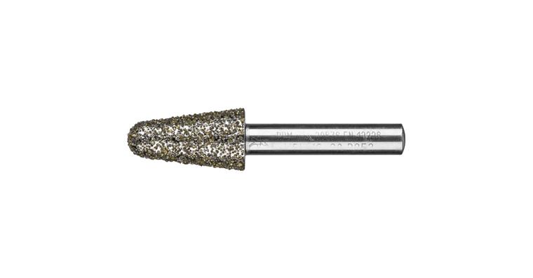 1001438173 diamond mounted point taper diameter 16.0mm shank diameter 8mm D852