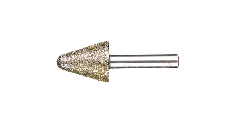 1001438181 diamond mounted point cone 24x30x8 mm D852 for grinding gray cast iron