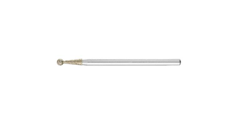 1001427614 diamond mounted point ball diameter 3.0mm shank 3mm D181 coarse