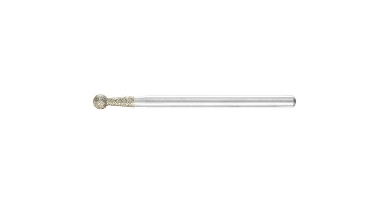 1001427616 diamond mounted point ball diameter 4.0mm shank 3mm D181 coarse