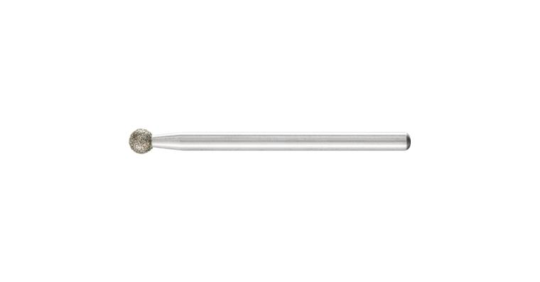 1001427600 diamond mounted point ball diameter 4.0 mm shank 3 mm D181 coarse