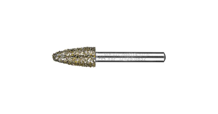 1001438174 diamond mounted point round bow diameter 12.0 mm shank 6 mm D852
