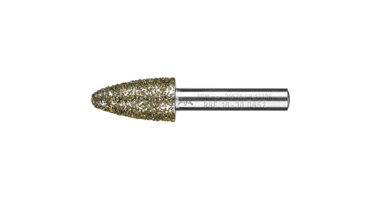 1001438175 diamond mounted point round bow diameter 16.0 mm shank 8 mm D852