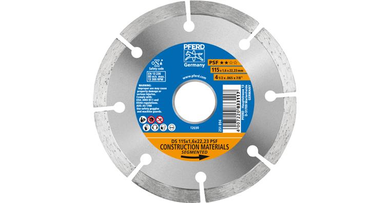 1001447022 diamond cutting blade DS 115x1.6x22.23 mm PSF fast cutting of stone