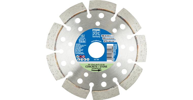 1001436851 diamond cutting blade DS 115x2.4x22.23mm SG for fast cutting of stone