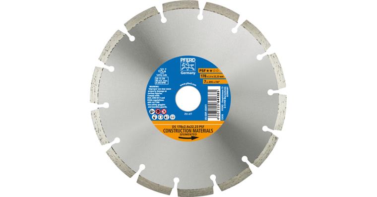 1001434214 diamond cutting blade DS 178x2.4x22.23 mm PSF fast cutting of stone