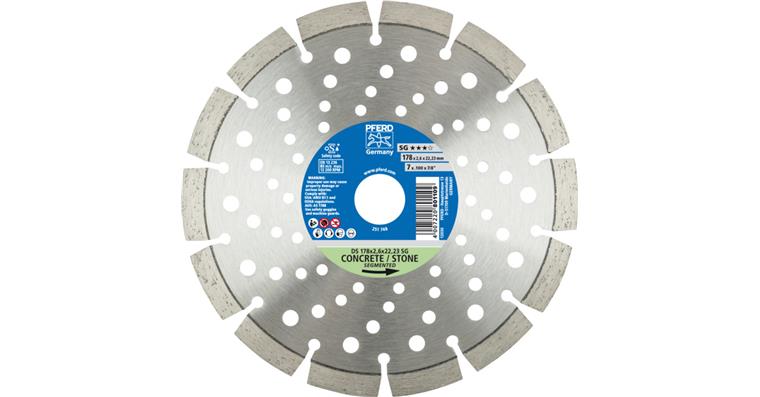 1001436853 diamond cutting blade DS 178x2.6x22.23mm SG for fast cutting of stone