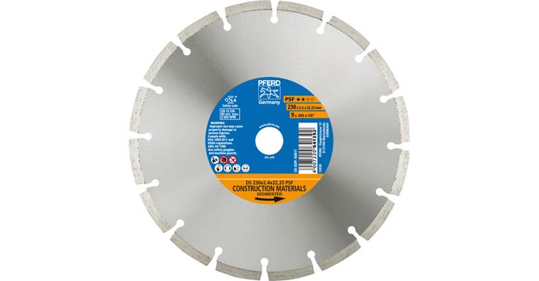 1001434215 diamond cutting blade DS 230x2.4x22.23 mm PSF fast cutting of stone