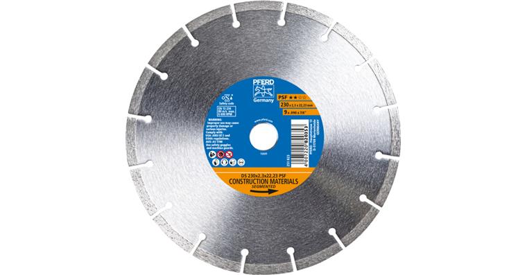 1001447017 diamond cutting blade DS 230x2.3x22.23 mm PSF fast cutting of stone
